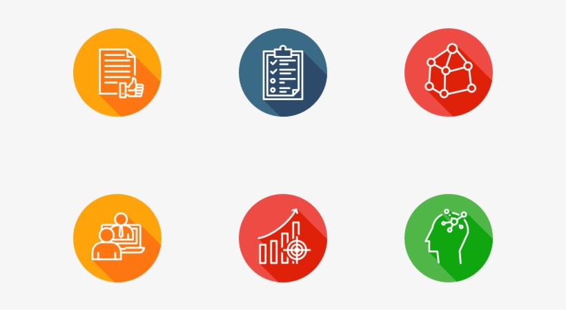 Business Icon Pack - Circle, transparent png