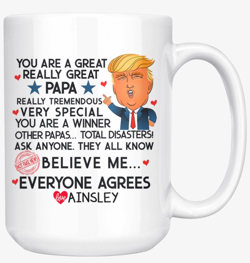 Trump Love Ainsley - Mug, transparent png