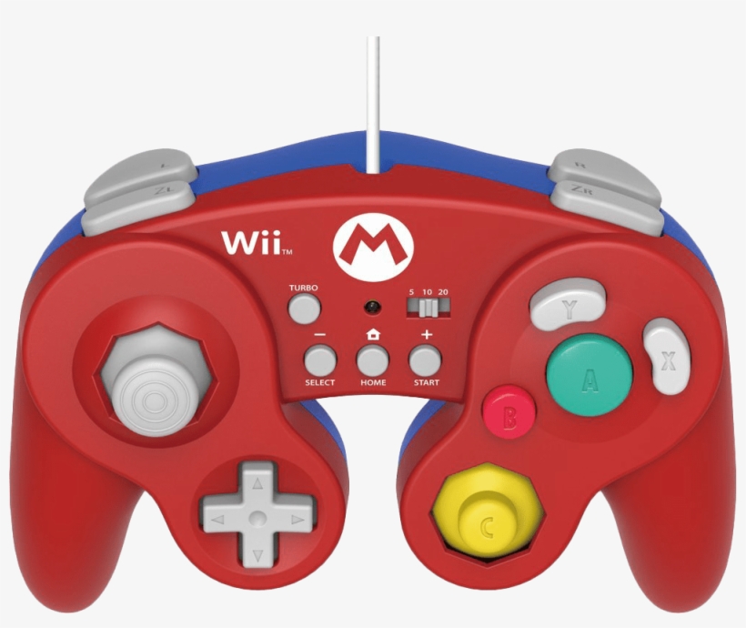 Hori Battle Pad / Controller - Gamecube Controller Mario Wii, transparent png