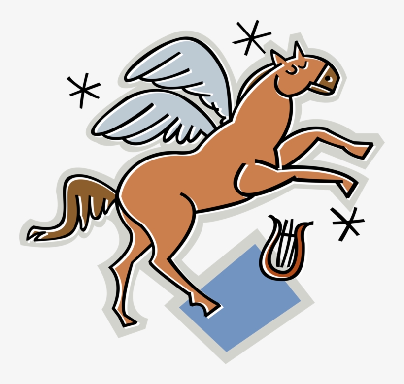 Vector Illustration Of Pegasus Winged Divine Stallion - Imaginary Feeling, transparent png