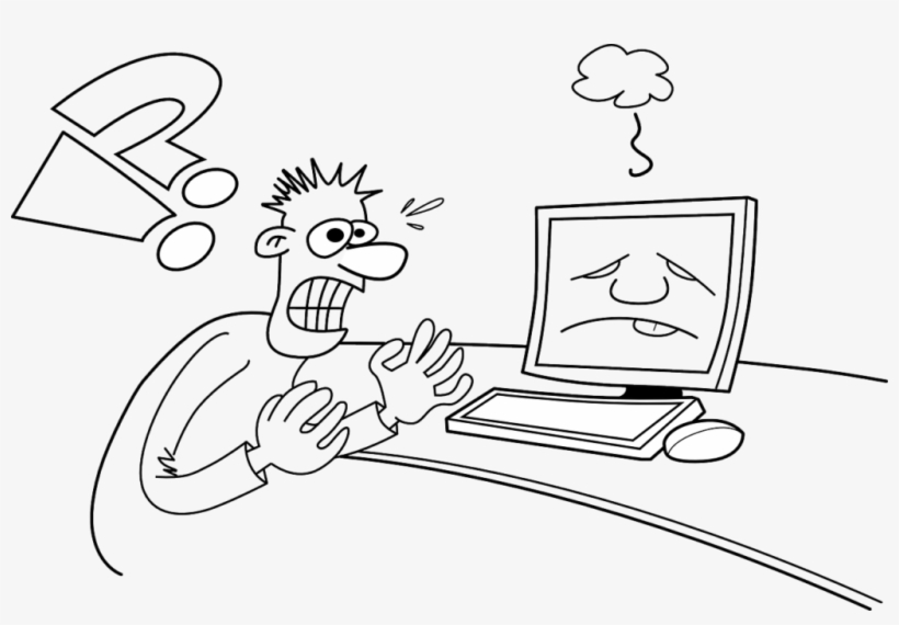 It's Always Me Me Me - Broken Laptop Clip Art, transparent png
