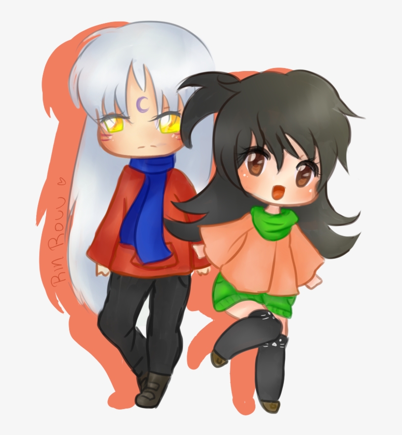 #rin #sesshomaru #sesshomaruxrin - Cartoon, transparent png