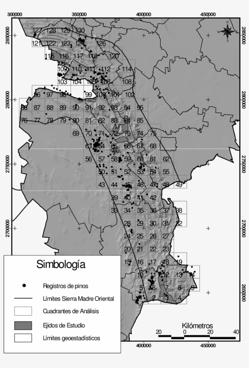 Ubicación Del Área De Estudio Y Registros De Las Especies - Atlas, transparent png