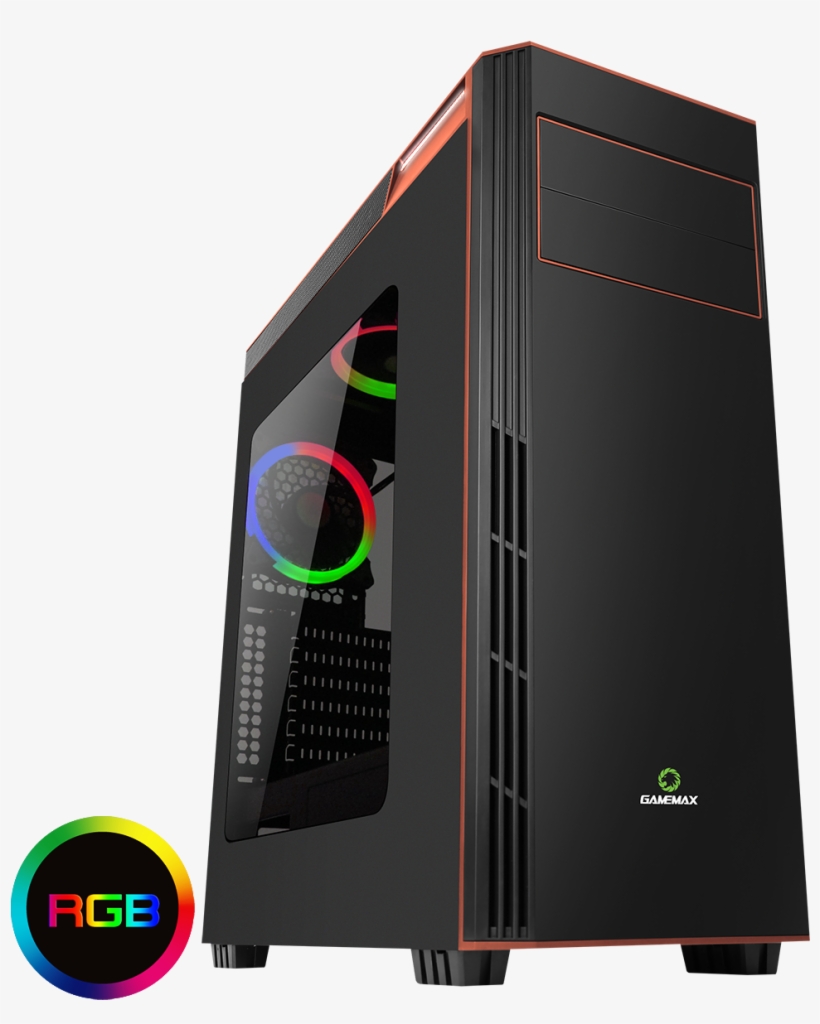 Gamemax Gamboge Rgb Midi Gaming Case - Gaming Case Png, transparent png