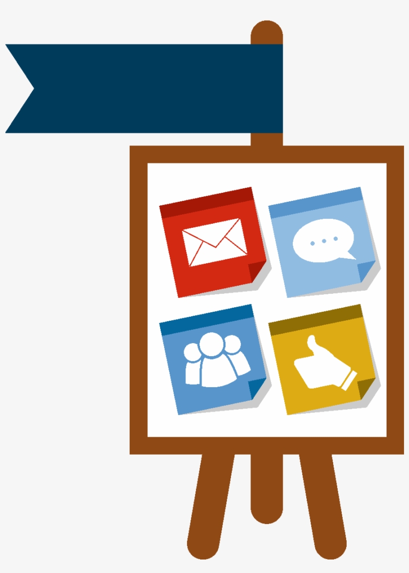 Hand Drawn Chalkboard Icon Element - Online Seller, transparent png
