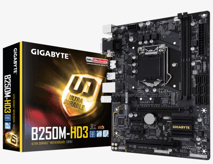 Motherboard - Gigabyte Ga H270m Ds3h, transparent png