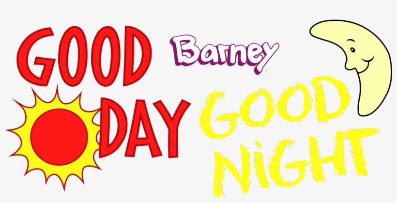 Barney Good Day Good Night, transparent png