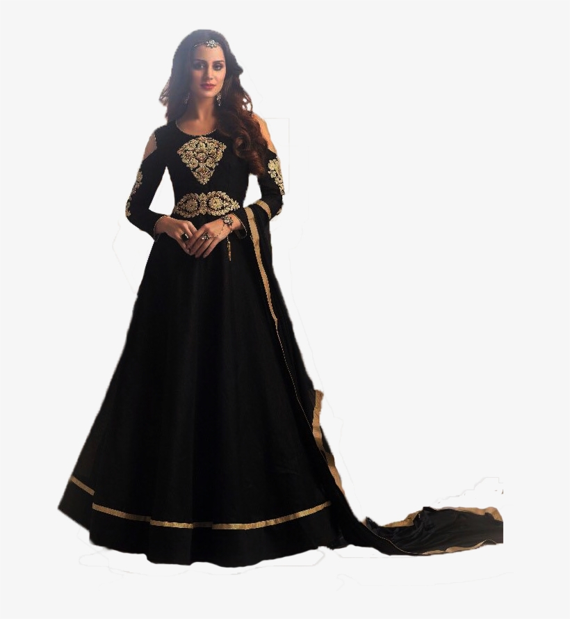 Designer Wear Collection - Frock Black Suit Designs, transparent png