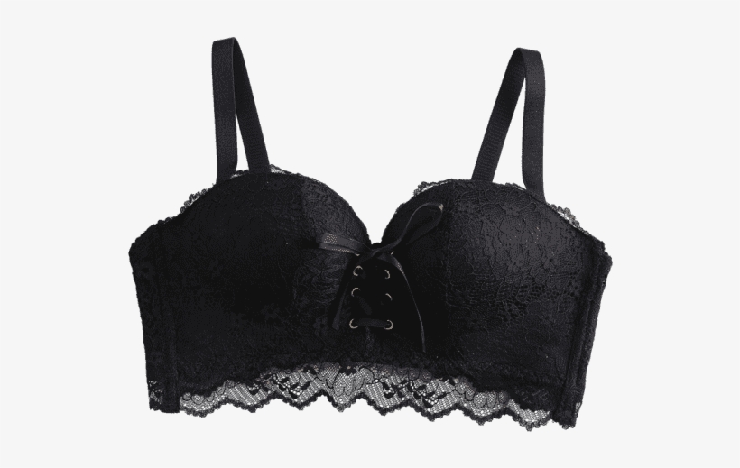 Lace Up Seamless Bra - Lingerie Top, transparent png