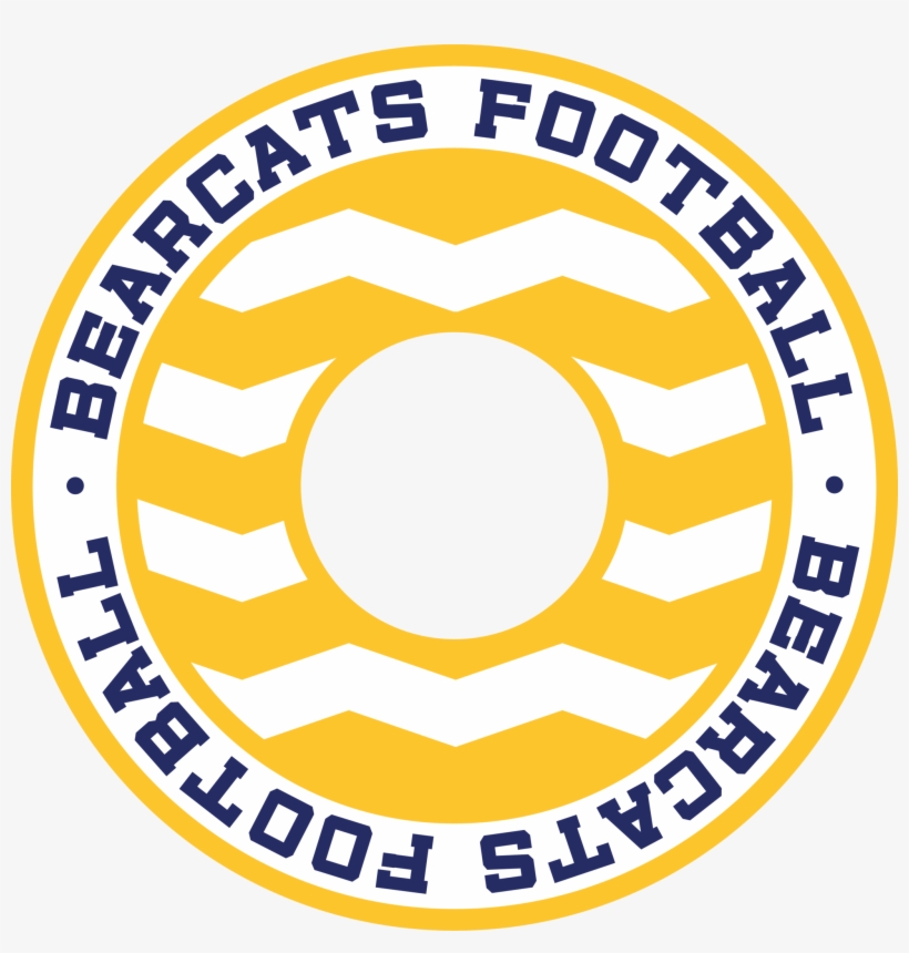 Bearcats Football Chevron Monogram Frame - Circle, transparent png