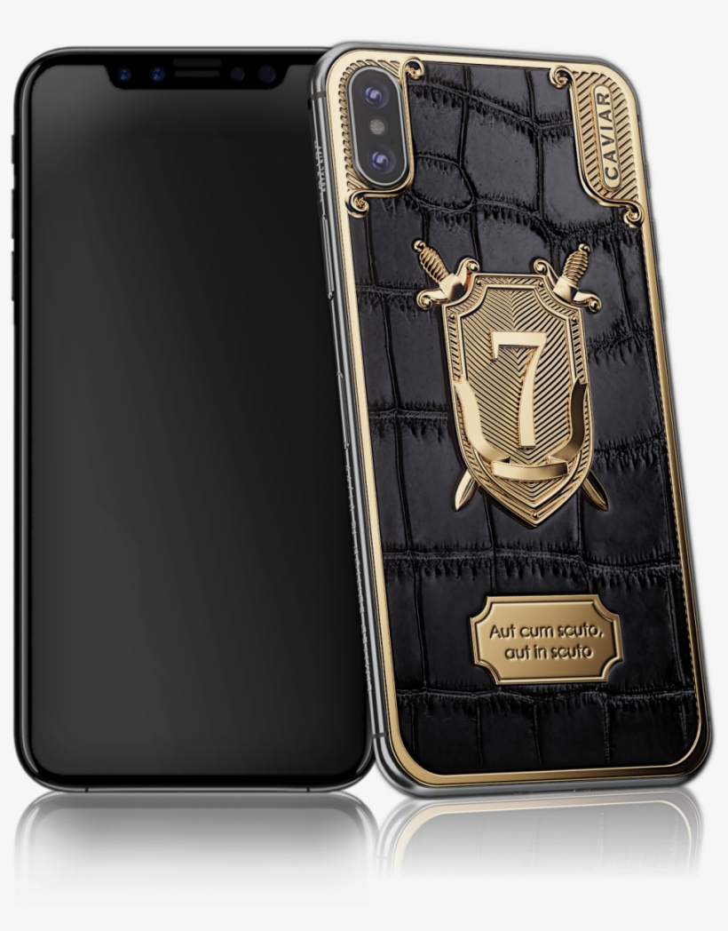 Caviar Designers Created Elegant And Impressive Combination - Iphone X Gold Black, transparent png