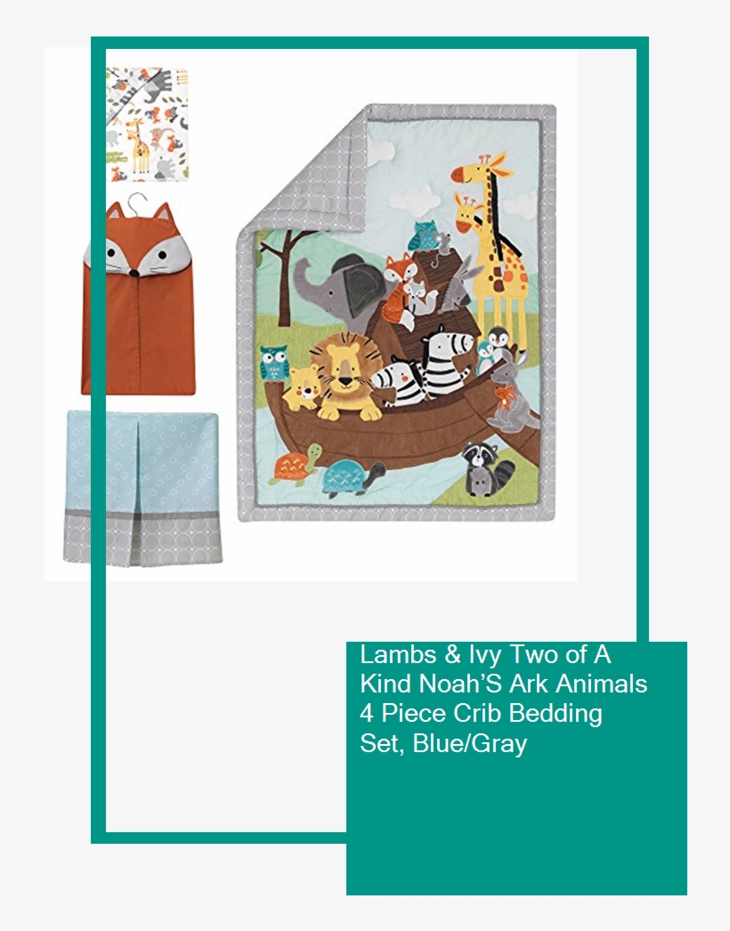 Lambs & Ivy Two Of A Kind Noah's Ark Animals 4 Piece - Lambs & Ivy, transparent png