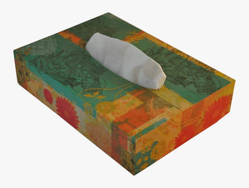 Lord Krishna Radha Wooden Tissue Box - Box, transparent png