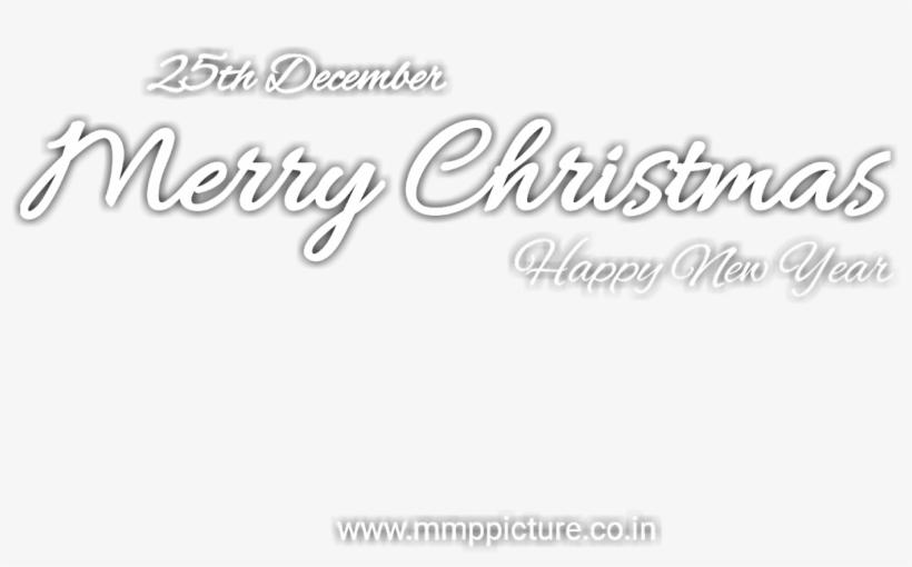 Merry Christmas Happy New Year Text Png, Merry Christmas - Calligraphy, transparent png