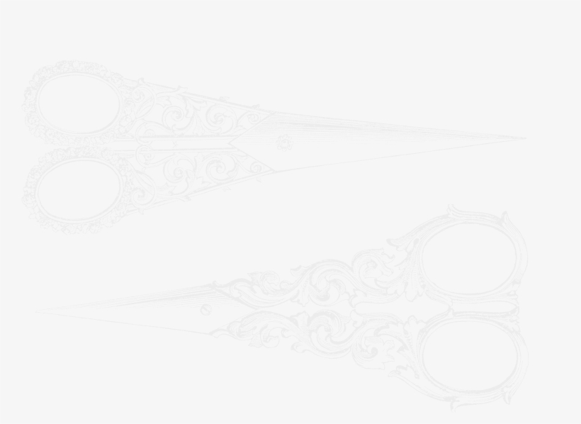 2711 Scissors White Image Victorian Era Free Vintage - Sketch, transparent png