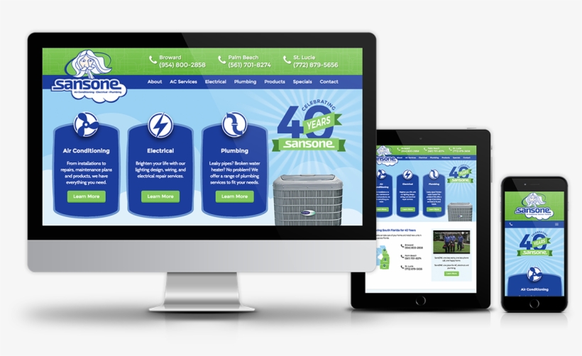 Sansone Responsive Website Design - Online Advertising, transparent png