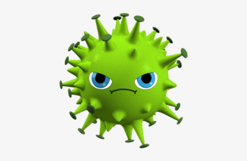 Download Cartoon Virus With Face Clipart Png Photo - Virus De La