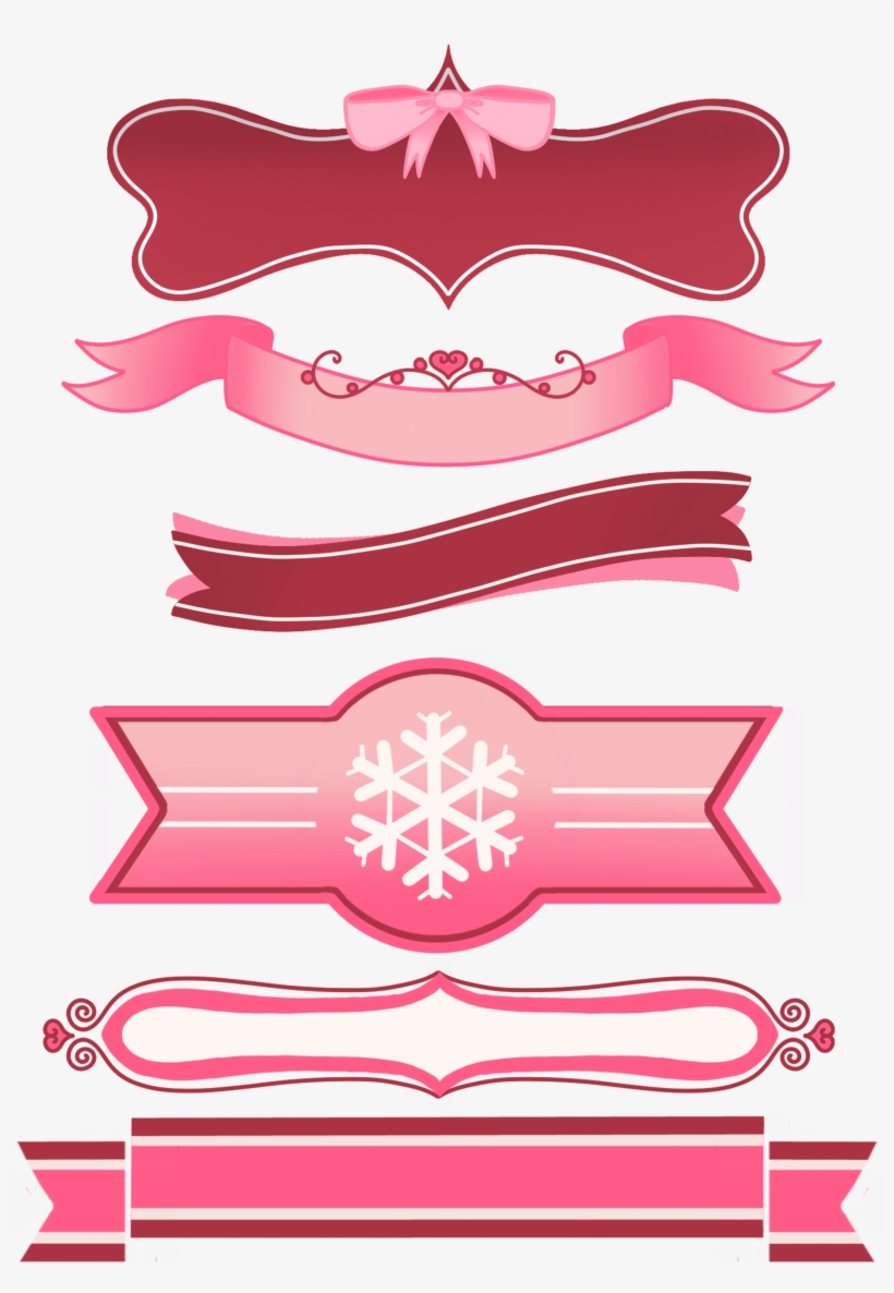 Ribbon Decoration Romance Holiday Png And Psd, transparent png