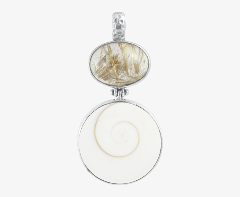 Rutilated Quartz, Eye Of Shiva Sterling Silver Pendant - Locket, transparent png