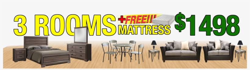 3 Room Package Banner With 5500 Grey Brs, transparent png