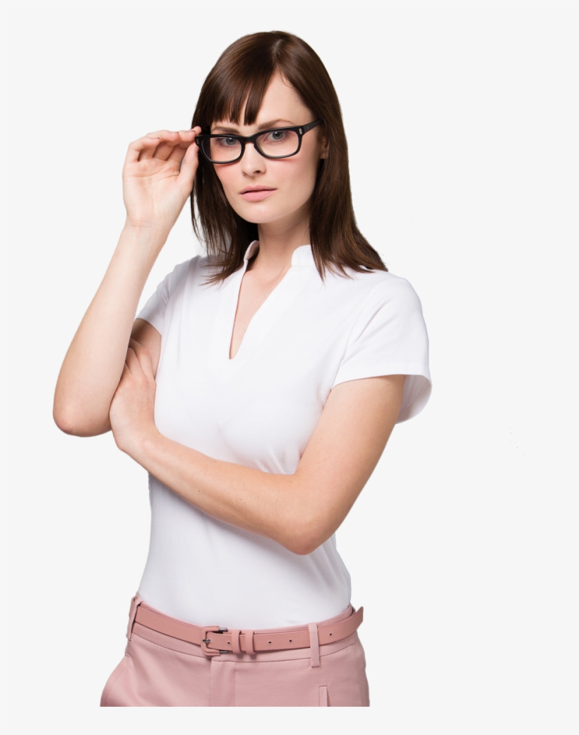 Corporate Short Sleeve V-neck Top - Girl, transparent png