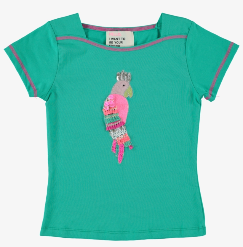 Mim-pi Green Parrot Top M830 - Active Shirt, transparent png