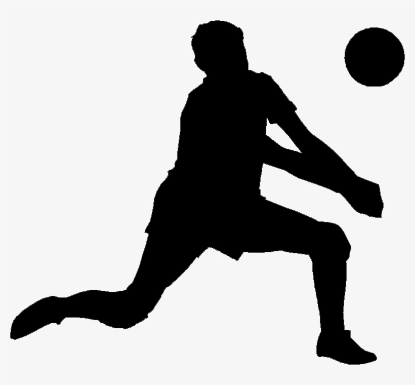 Strong Navy Beat Army In Inter Services Volleyball - Volleyball Player Silhouette Png, transparent png