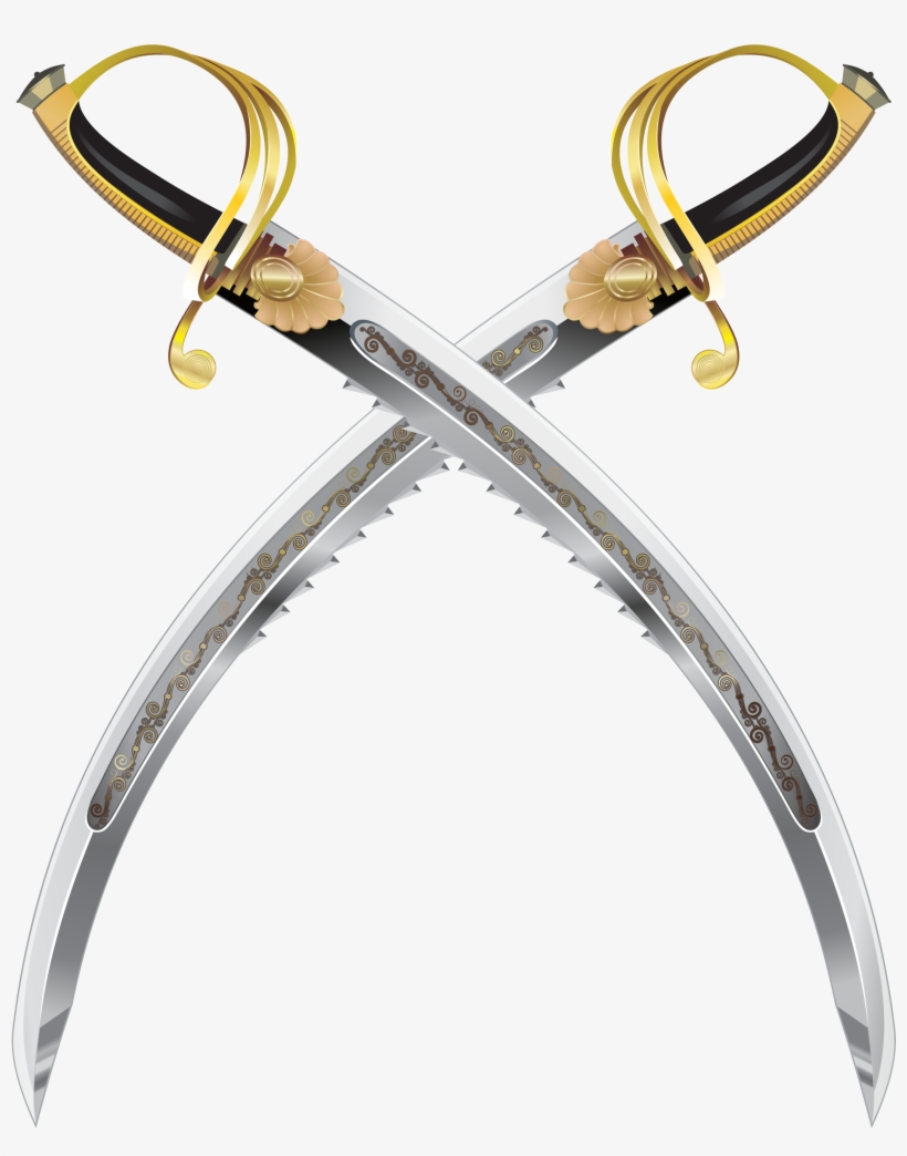 Swiss Ceremonial Swords - Twin Pirate Swords, transparent png