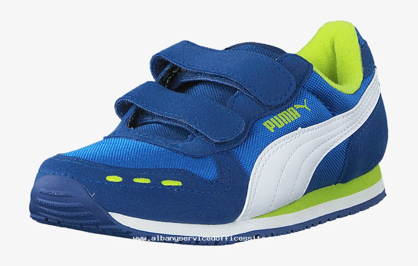 Puma Cabana Racer Mesh V Kids Puma Royal White 50197 - Sneakers, transparent png