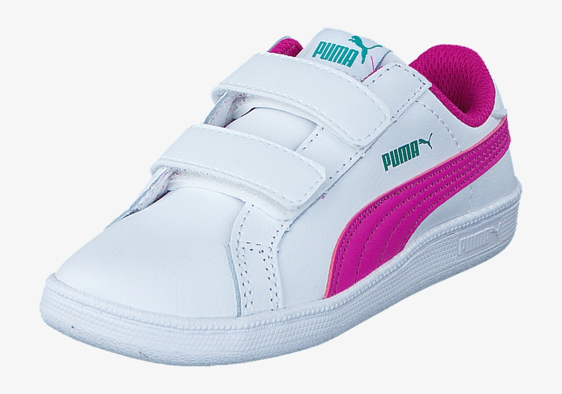 Puma Smash Fun L V Kids 011 Wht/pink 57416-01 Womens - Puma Smash Fun White Pink, transparent png