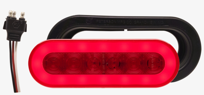 Stl111krbp Glolight Oval Sealed Led Red Stop/turn/tail - Light, transparent png
