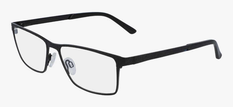 2821 Anton - Rectangular Frame Metal Glasses, transparent png