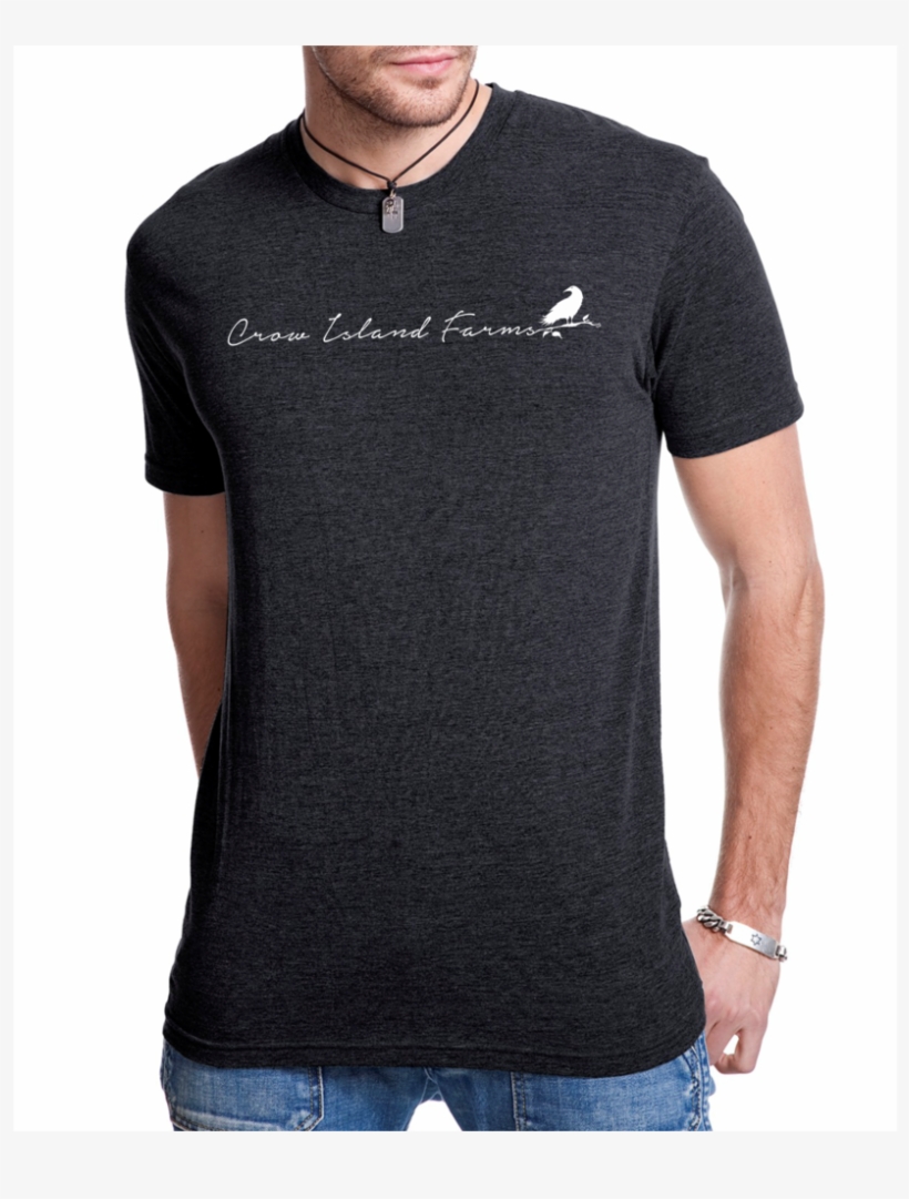 Next Level Men's Triblend Crew Tee - Next Level Tri Blend Vintage Black Shirt, transparent png