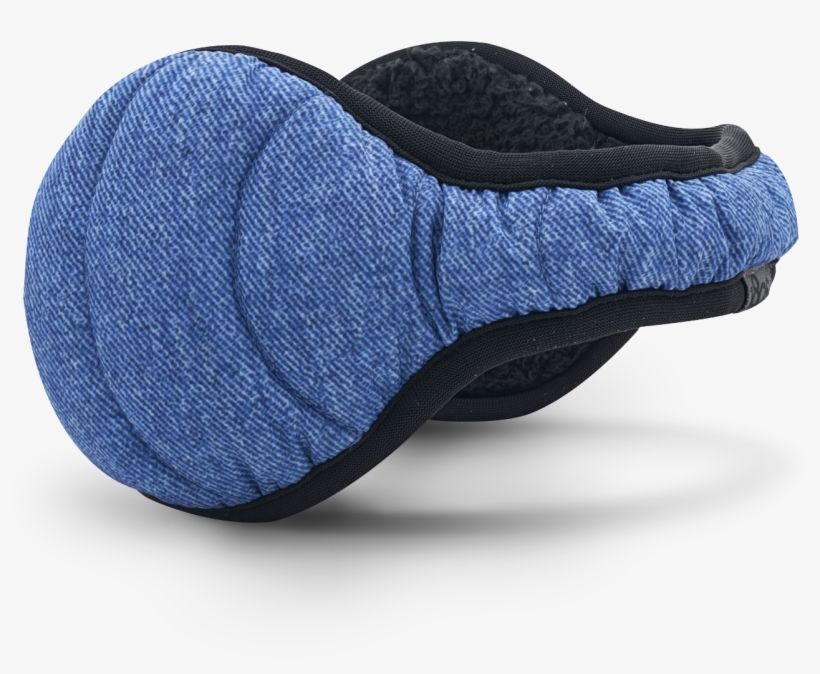 Sherpa Fur Lining Ear Warmer Men Denim - Suede, transparent png
