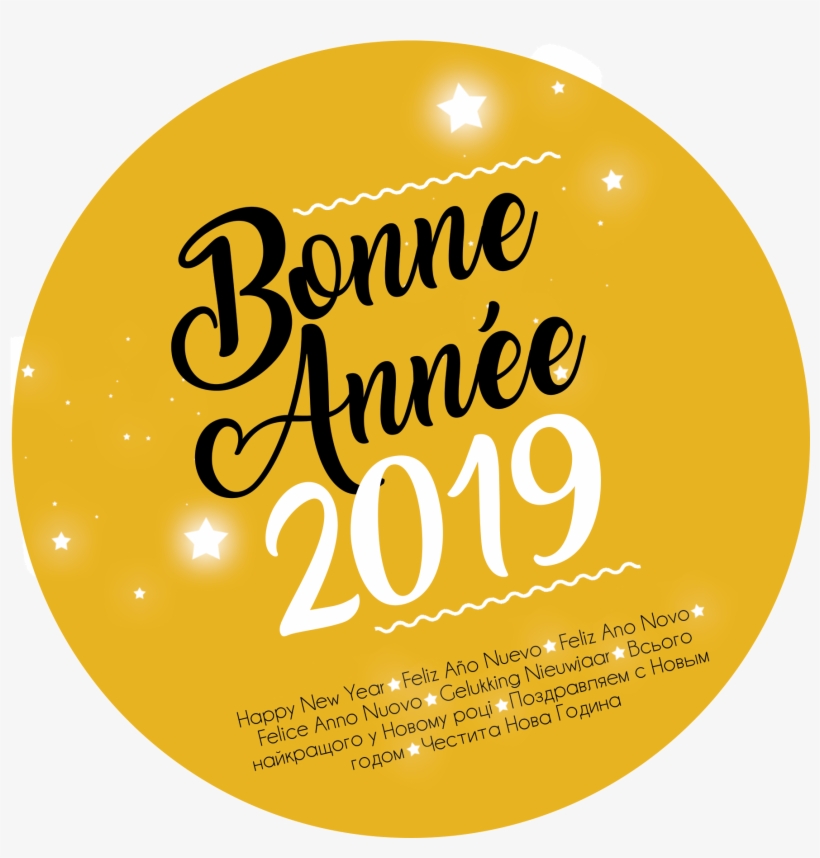 Bonne Année 2019 Page - Circle, transparent png