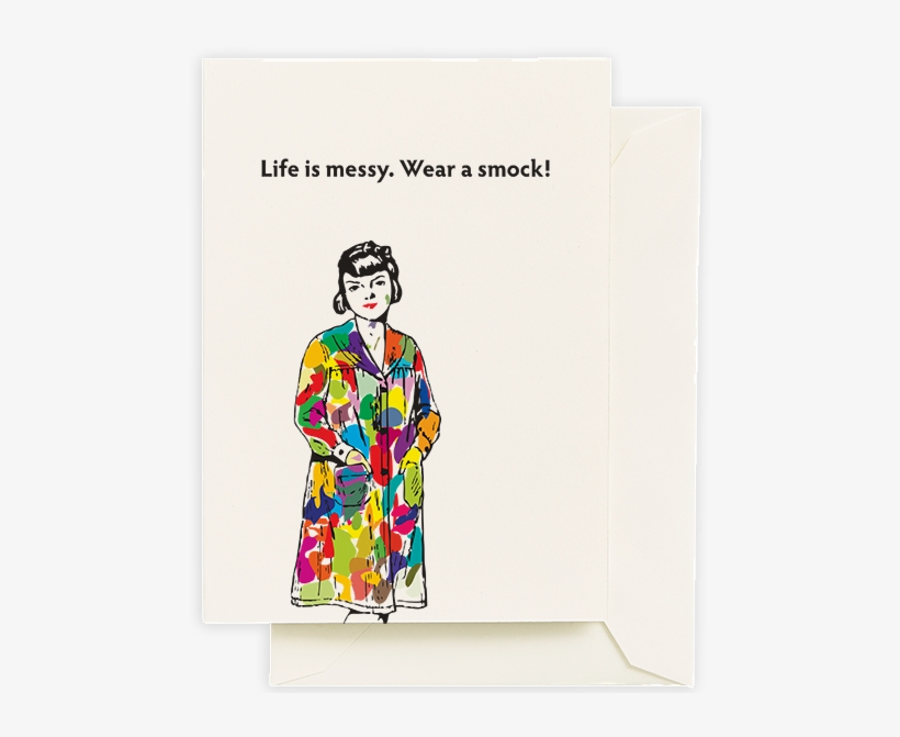 Wear A Smock Card Off The Wagon Shop - Modern Art, transparent png