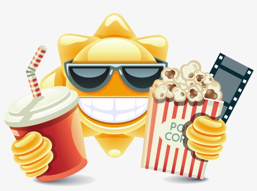 Popcorn Sun Coca-cola Cinema Download Hd Png Clipart - 爆 米花 可樂, transparent png