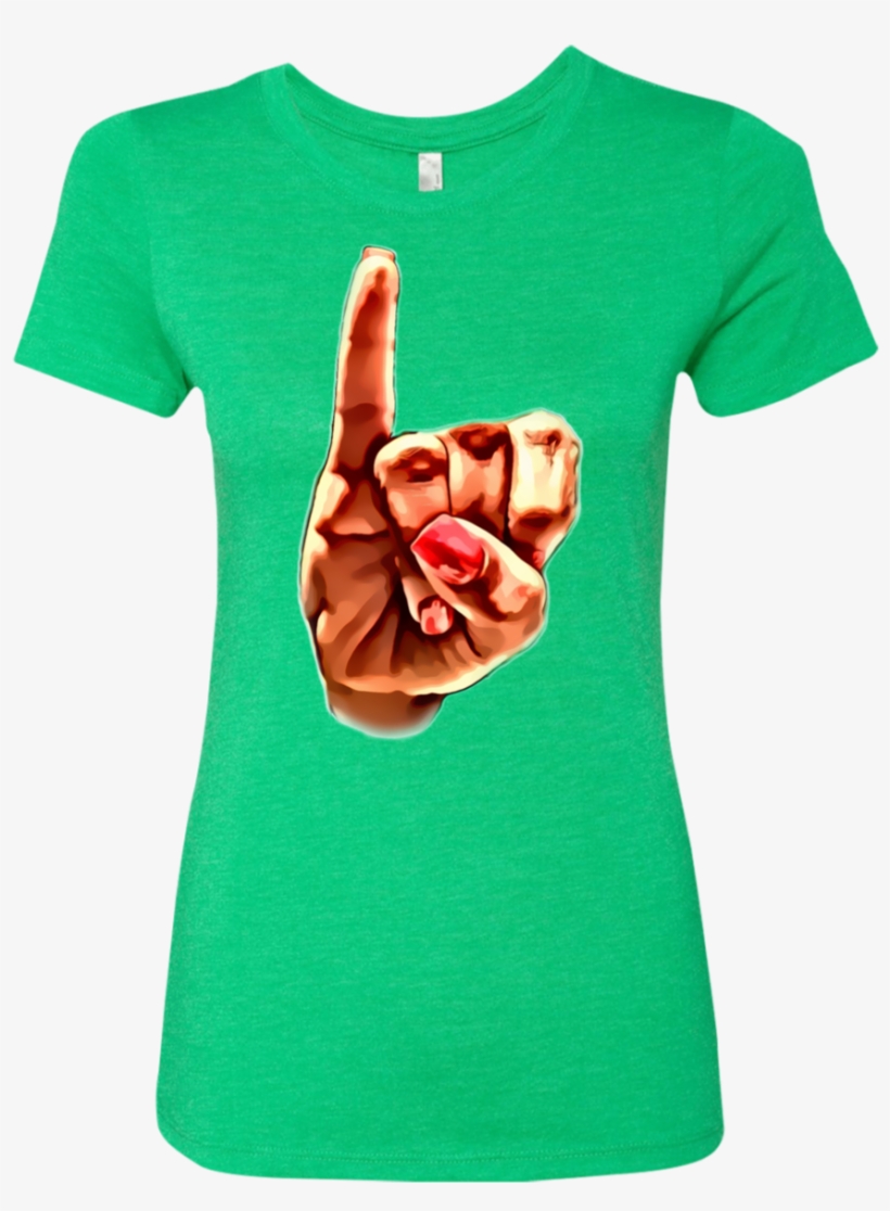 Aka Pinky Up Ladies' Triblend T-shirt - T-shirt, transparent png