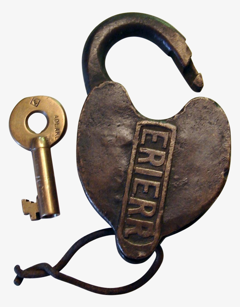 Erie Rr Cast Panel Heart Shape Railroad Switch Lock, transparent png