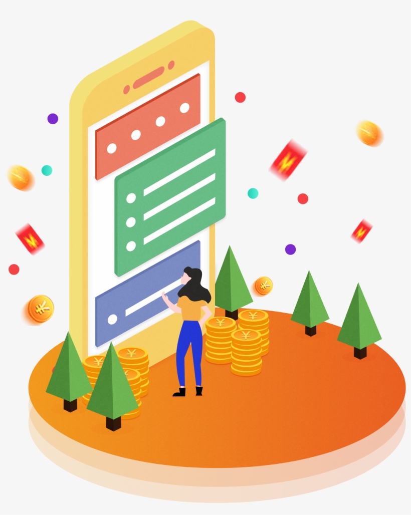 5d Elements Gold Coins Mobile Phone Financial Management, transparent png