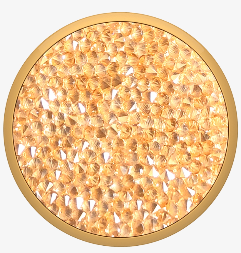 Popsockets Grip- Swarovski Golden Shadow Crystal - Gold Crystal Popsocket, transparent png
