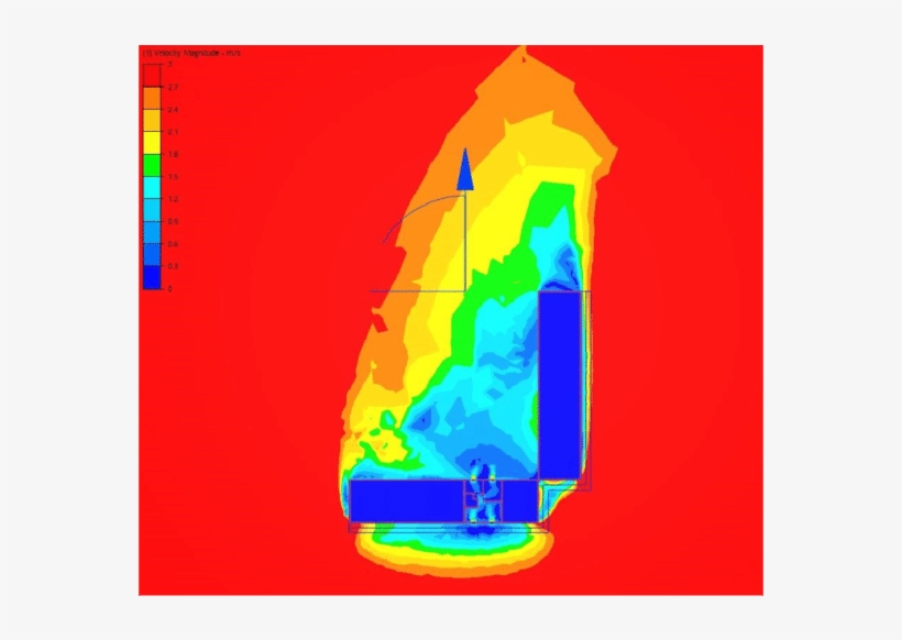 Cfd Image Showing The Apartment Building With 4m/s, transparent png