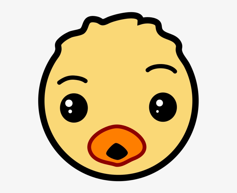 Chick Icon - Dibujo Cara De Pollito, transparent png