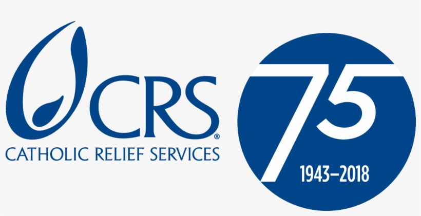75th Crs Lock-up Crs Blue Logo - Catholic Relief Services Logo, transparent png