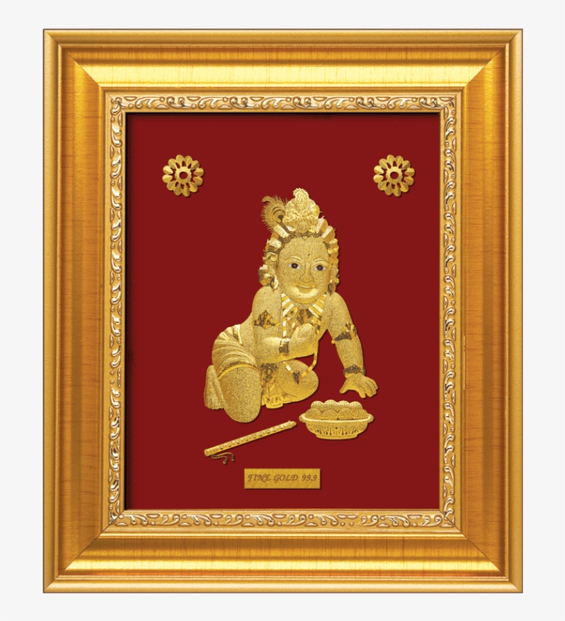 A7 Ladoo Gopal - Dattaguru Murty In Gold In Png, transparent png