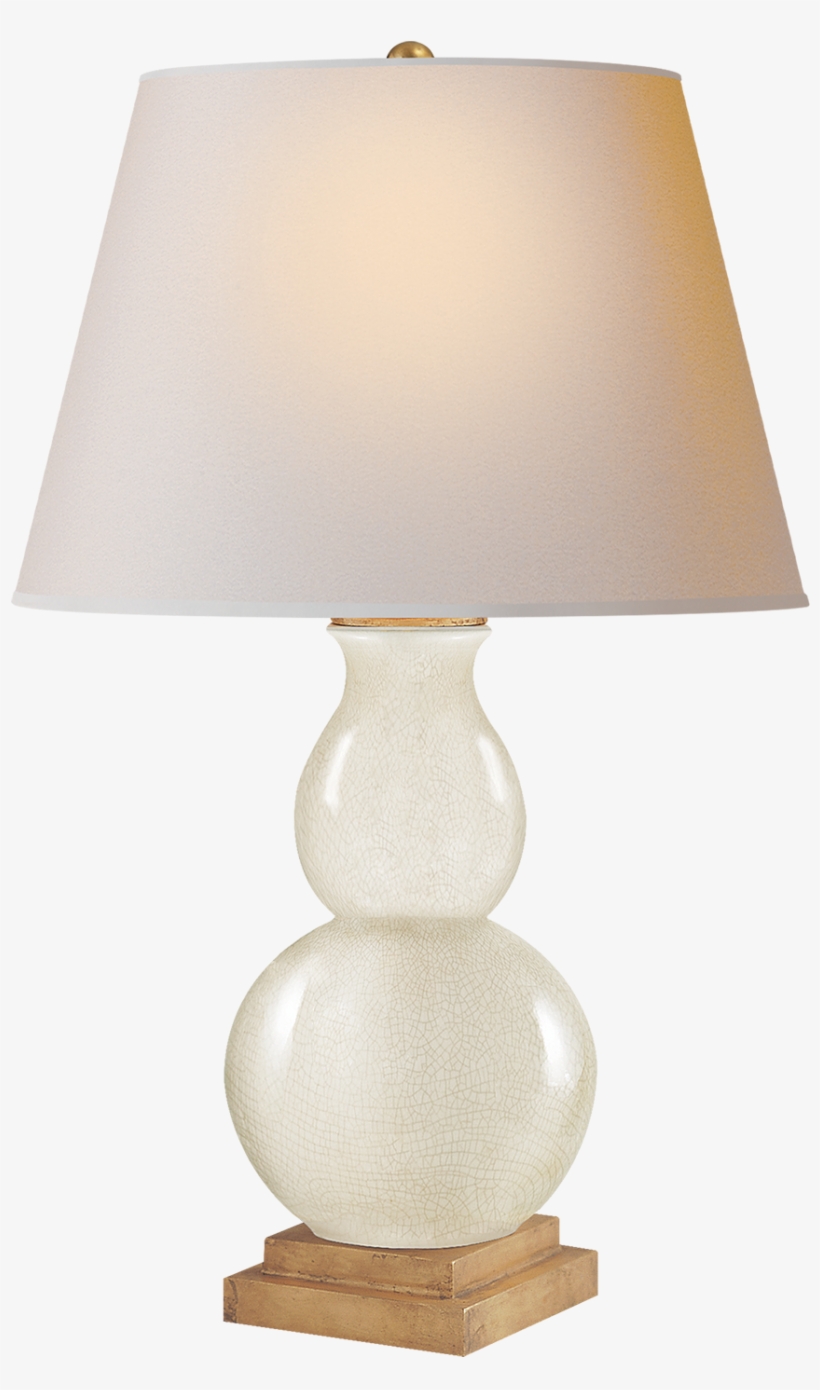 Gourd Form Small Table Lamp In Tea Stain With Natural - Nightstand, transparent png