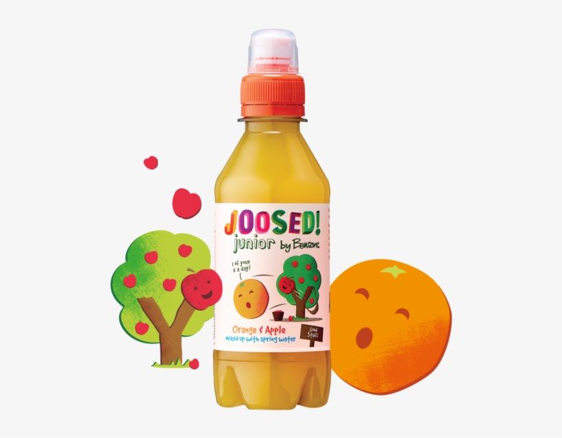 Orange And Apple - Plastic Bottle, transparent png