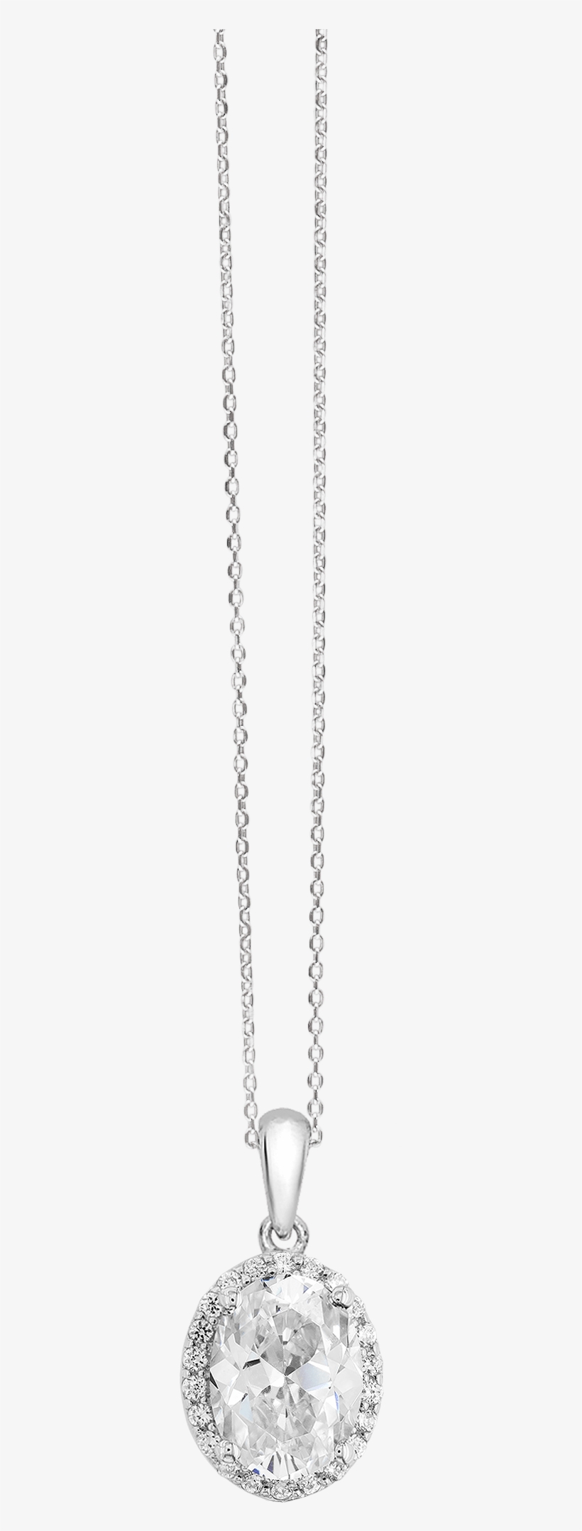 Royale Sterling Silver & White Crystal Pendant With - Locket, transparent png