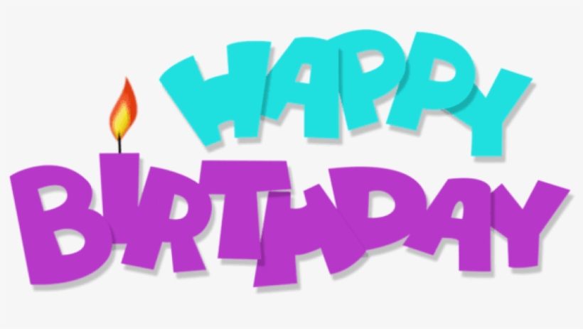 Free Png Download Happy Birthday Transparent Blue And - Pink Happy Birthday Text Png, transparent png