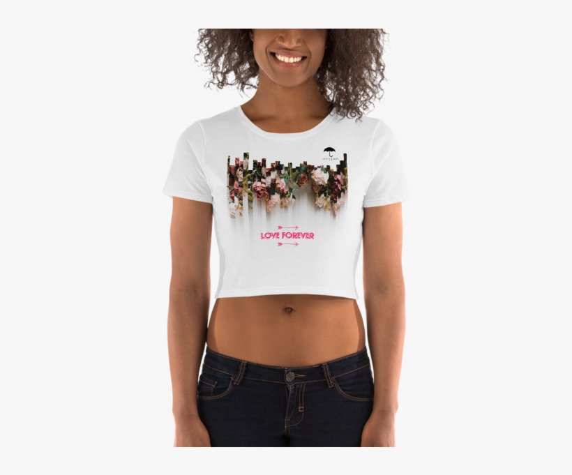 Women's Crop Tee Love Forever By Moon & Rain - Crop Top, transparent png